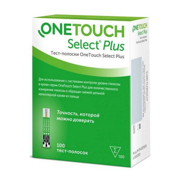 Изображение товара Тест-полоски к глюкометру OneTouch Select Plus N100 Тест-полоски к глюкометру OneTouch Select Plus N100 фотография