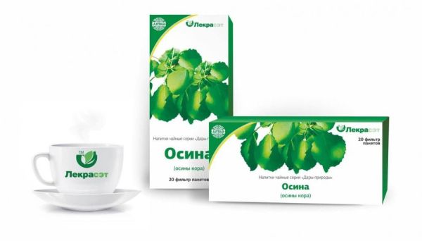 Изображение товара Осина (кора) чайный напиток, 20 пакетиков Осина (кора) чайный напиток, 20 пакетиков фотография