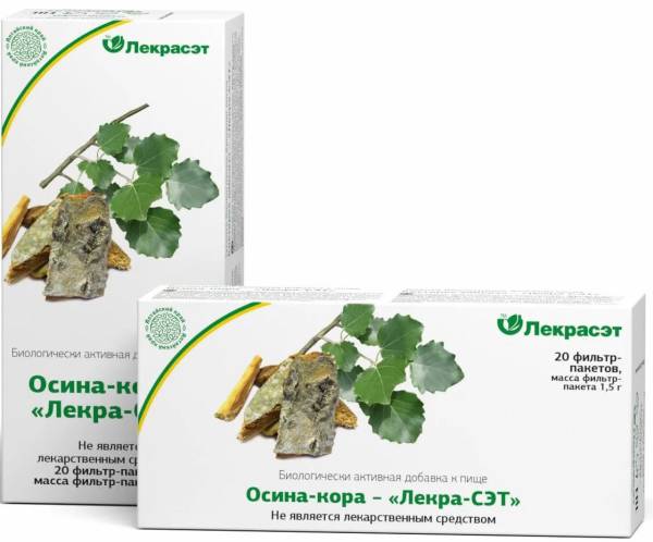 Осина (кора) Лекра-Сэт 20 пакетиков фотография